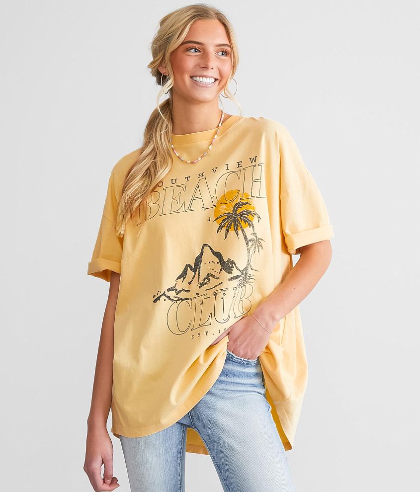 Womens store yellow tee