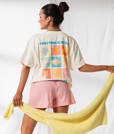 33 Coastal Better On The Coast Oversized T-Shirt front view