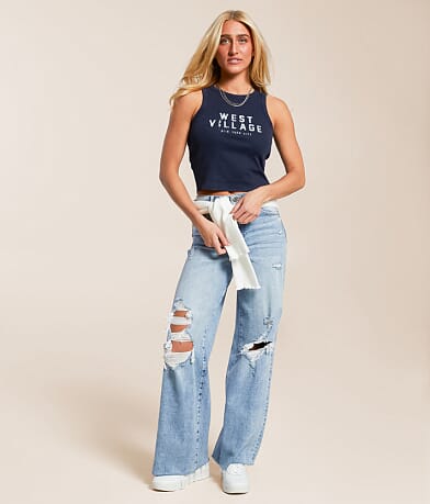 FITZ + EDDI West Village Cropped Tank Top front view