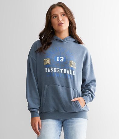 Modish Rebel Basketball Hooded Sweatshirt front view