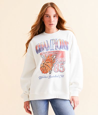 Modish Rebel Basketball Champion Oversized Pullover front view