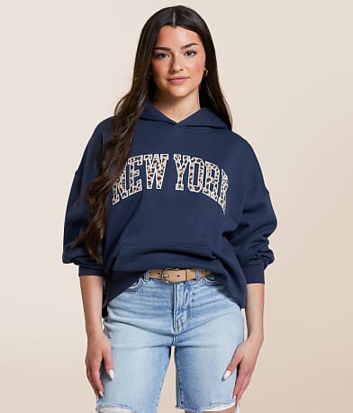 FITZ + EDDI New York Hooded Sweatshirt front view