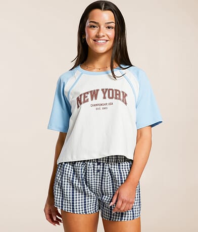 FITZ + EDDI New York Cropped T-Shirt front view