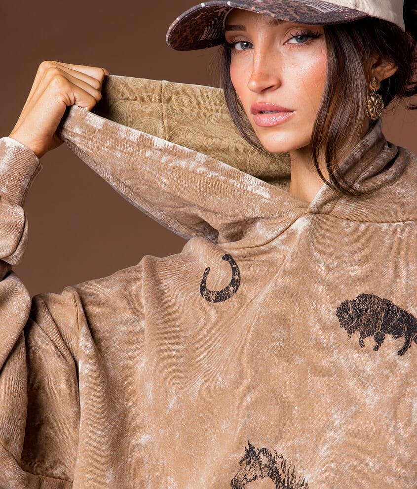 Western Tattoo Hooded Sweatshirt