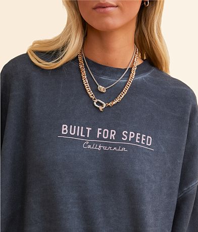 Modish Rebel Built For Speed California Oversized Pullover misc detail 1 view