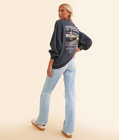 Modish Rebel Built For Speed California Oversized Pullover misc detail 2 view
