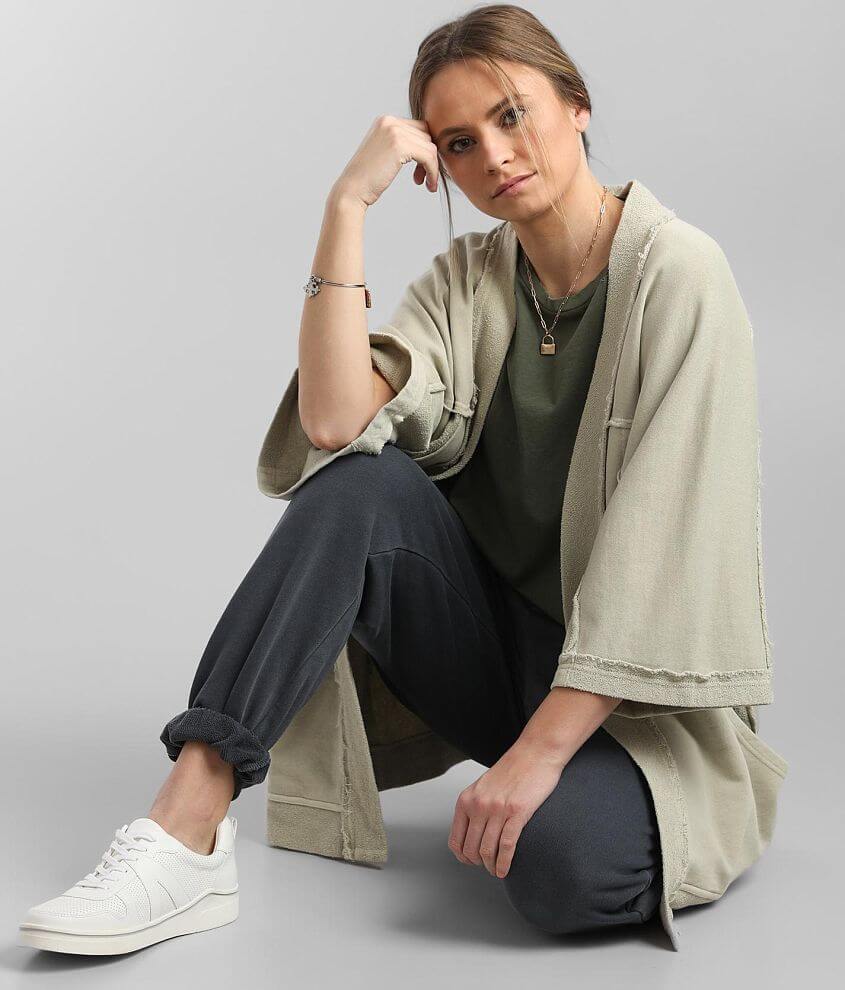 Gilded Intent Pieced Reverse French Terry Cardigan
