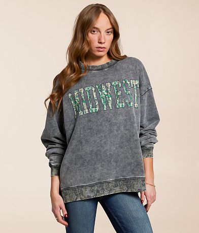 Modish Rebel Midwest Oversized Pullover front view