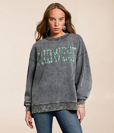 Modish Rebel Midwest Oversized Pullover full right side view