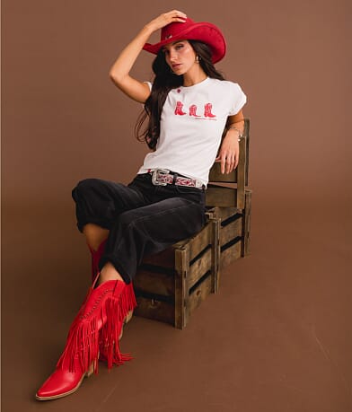 Sterling &amp; Stitch Cowboy Boots T-Shirt MISC_DETAIL_3