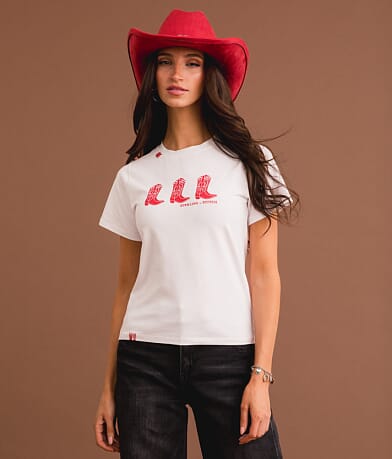 Sterling &amp; Stitch Cowboy Boots T-Shirt FULL_RIGHT_SIDE