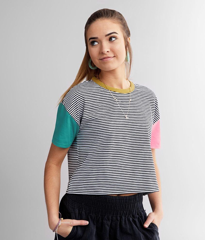 + EDDI Striped Block T-Shirt - Women's T-Shirts in Multi | Buckle