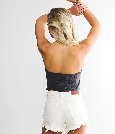 Gilded Intent Bandana Print Tube Top BACK