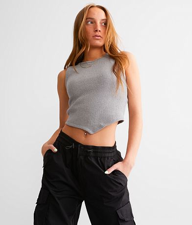 FITZ + EDDI Brushed Knit Waffle Tank front view