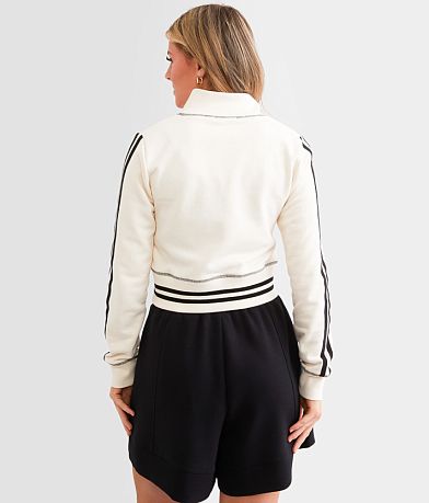 FITZ + EDDI Athletic Stripe Cropped Jacket back view