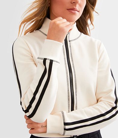 FITZ + EDDI Athletic Stripe Cropped Jacket misc detail 1 view