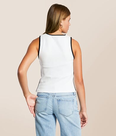 FITZ + EDDI Fitted Tank Top back view