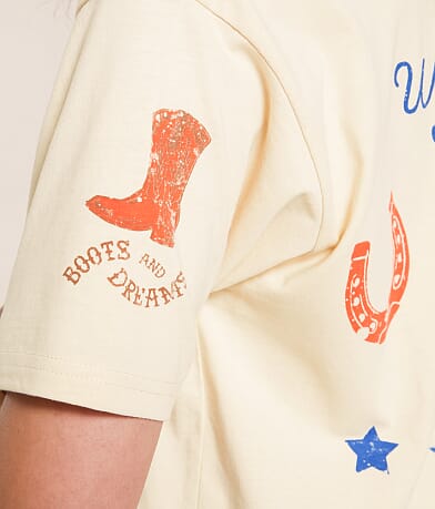 Modish Rebel Howdy Tattoo Patch T-Shirt misc detail 2 view