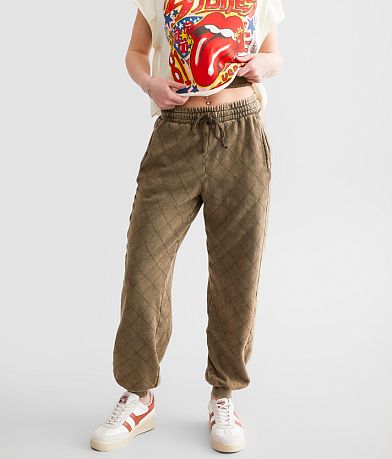 Gilded Intent Washed Knit Joggers front view