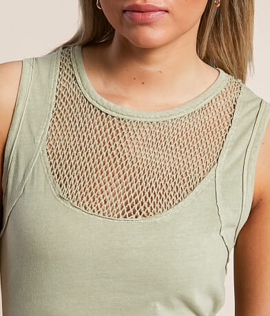 Gilded Intent Washed Mesh Tank Top MISC_DETAIL_1