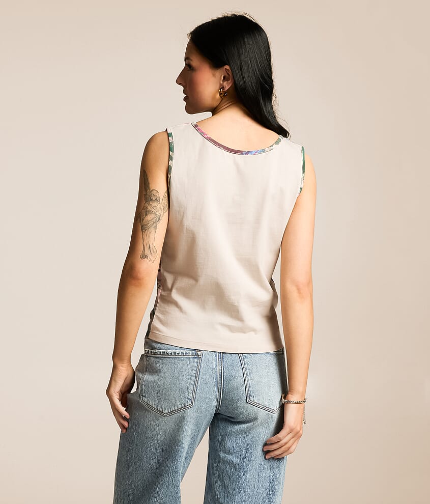 Printed Two Way Tank Top - thumbnail 3