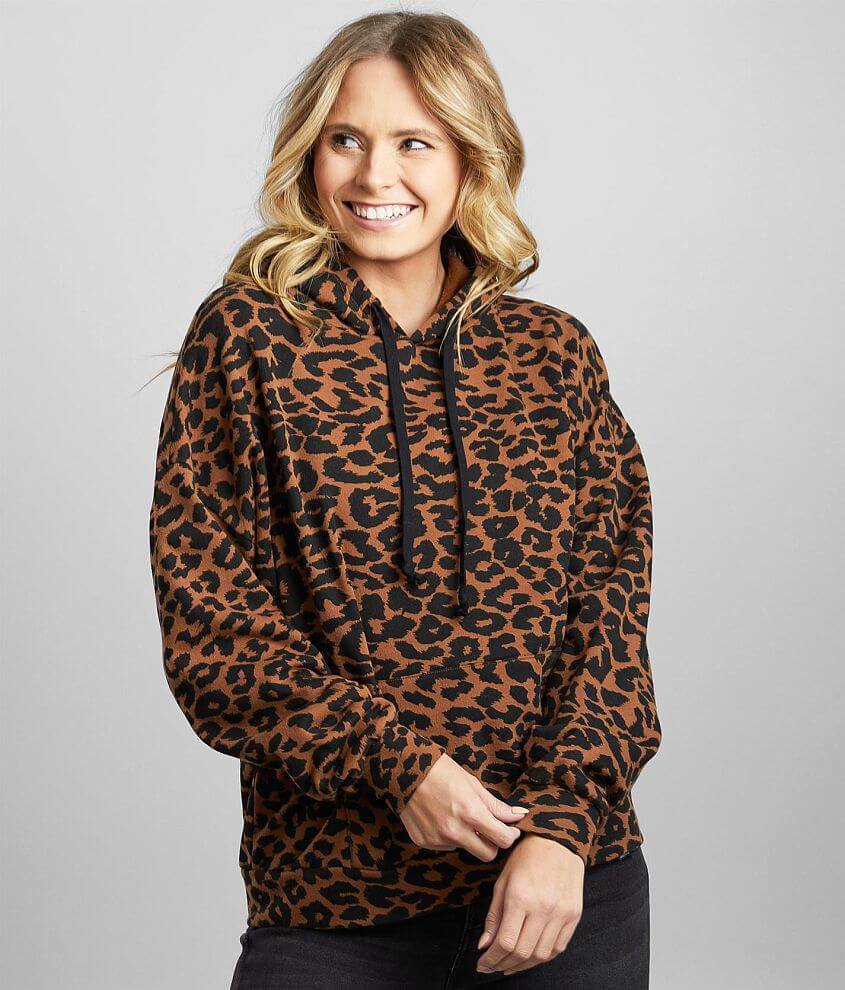 BKE Cheetah Print Hooded Sweatshirt - Women's Sweatshirts in Leopard |  Buckle