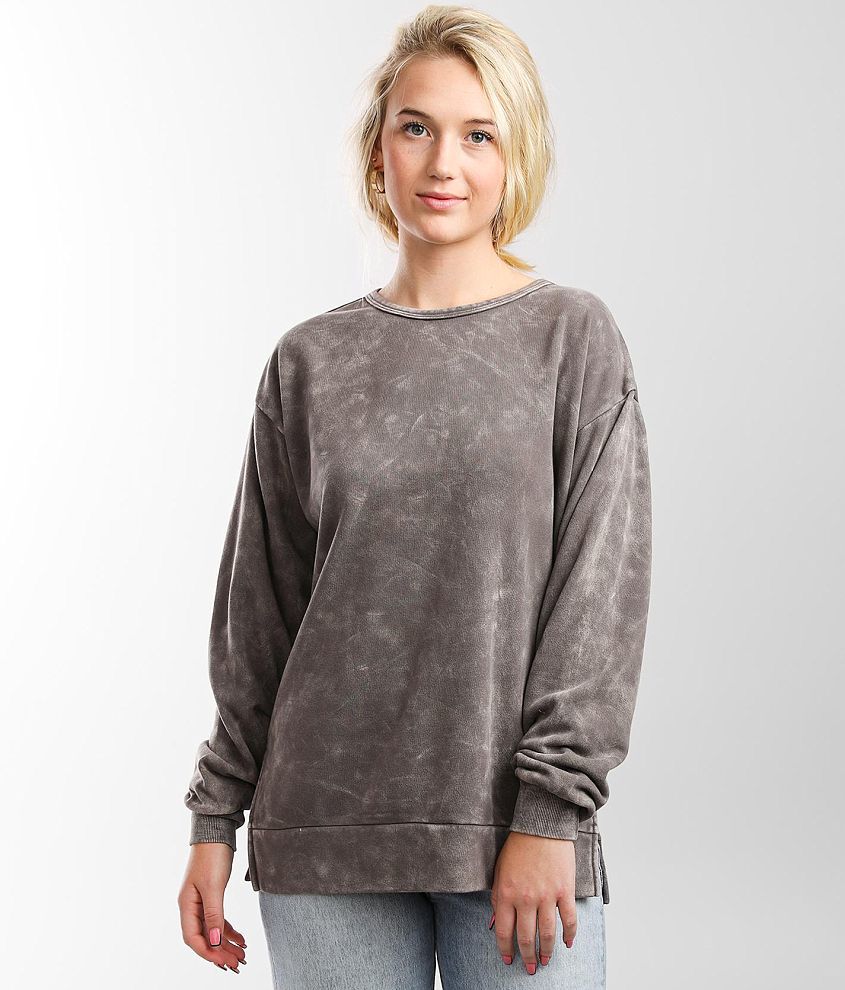 BKE Washed Pullover front view