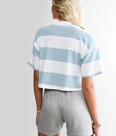 FITZ + EDDI Striped Rugby Polo BACK