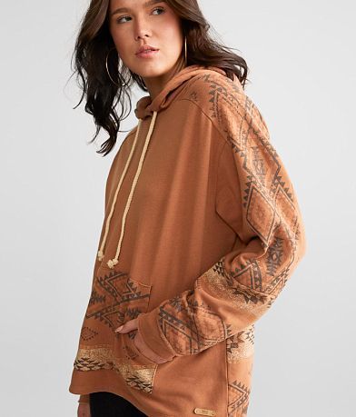 BKE Aztec Print Hooded Sweatshirt misc detail 1 view