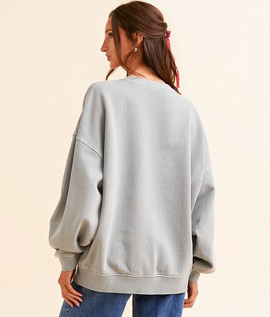 Modish Rebel Merry Merry Merry Oversized Pullover BACK