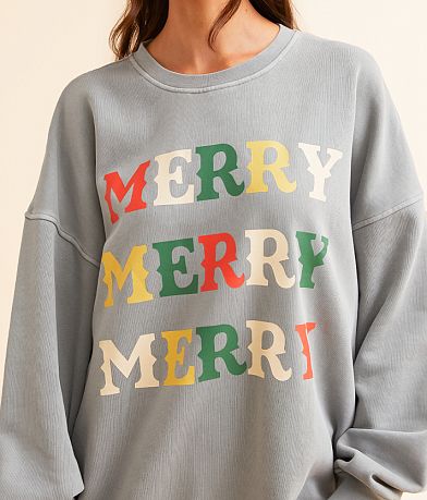 Modish Rebel Merry Merry Merry Oversized Pullover MISC_DETAIL_1
