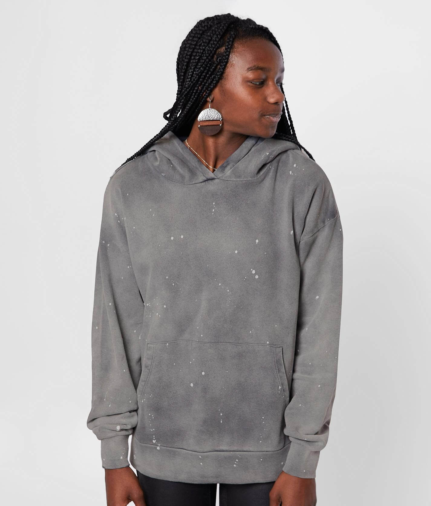 paint splatter hoodie women's