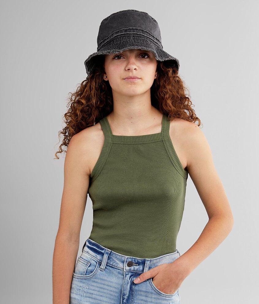 Gilded Intent Strappy Open Back Cropped Tank Top - Women's Tank Tops in  Heather Grey