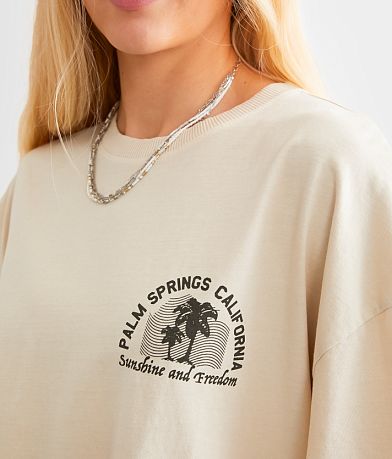 Modish Rebel Palm Springs California Oversized T-Shirt MISC_DETAIL_2