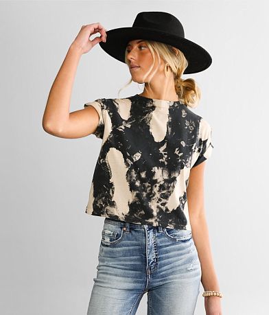 Gilded Intent Open Back Cropped T-Shirt FULL_RIGHT_SIDE
