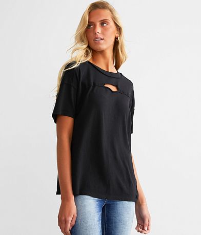 BKE Cut-Out T-Shirt FULL_LEFT_SIDE