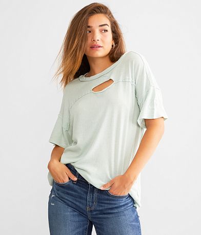 Free People Keep Me T-Shirt - Women's T-Shirts in Peach
