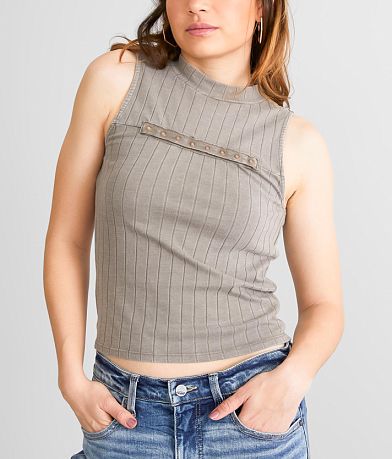 Gilded Intent Wide Ribbed Mock Neck Tank Top MISC_DETAIL_2