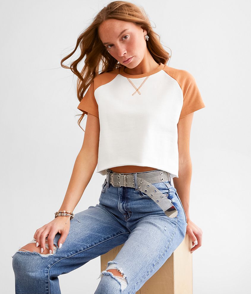 FITZ + EDDI Raglan Cropped T-Shirt