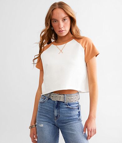 FITZ + EDDI Raglan Cropped T-Shirt FULL_LEFT_SIDE