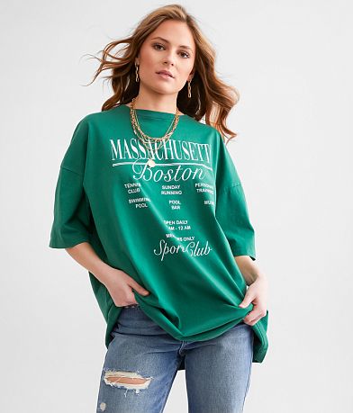 FITZ + EDDI Boston Oversized T-Shirt - One Size front view
