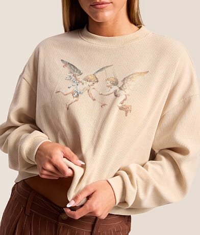 Angel Lovers Cropped Pullover thumbnail 5
