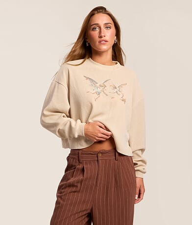 Angel Lovers Cropped Pullover