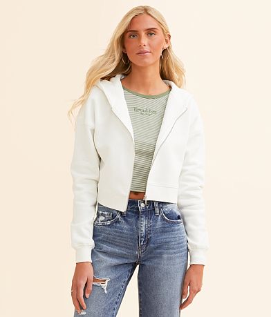FITZ + EDDI Cropped Hoodie front view