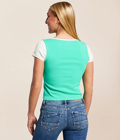FITZ + EDDI Color Block T-Shirt BACK