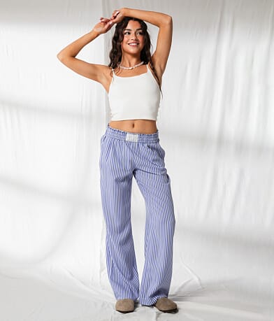 33 Coastal Striped Boxer Pant front view
