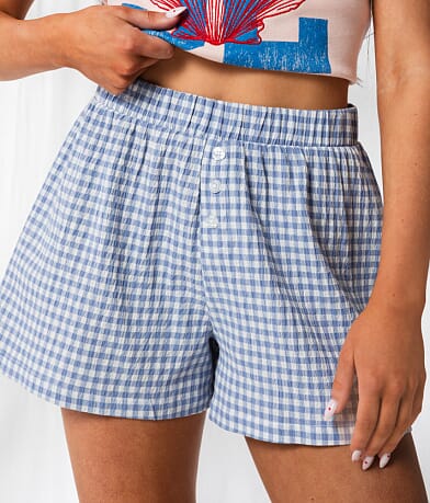 33 Coastal Gingham Boxer Short FULL_LEFT_SIDE