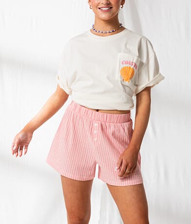 33 Coastal Striped Boxer Short front view