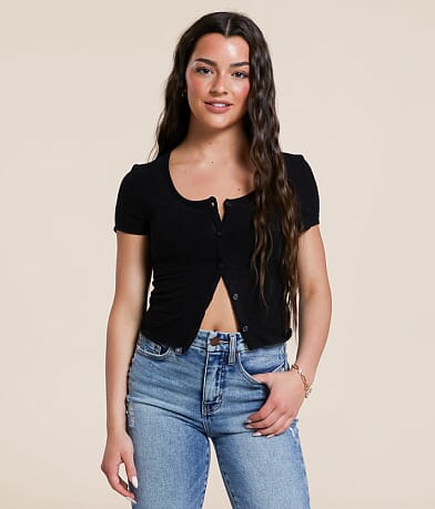 FITZ + EDDI Textured Top front view