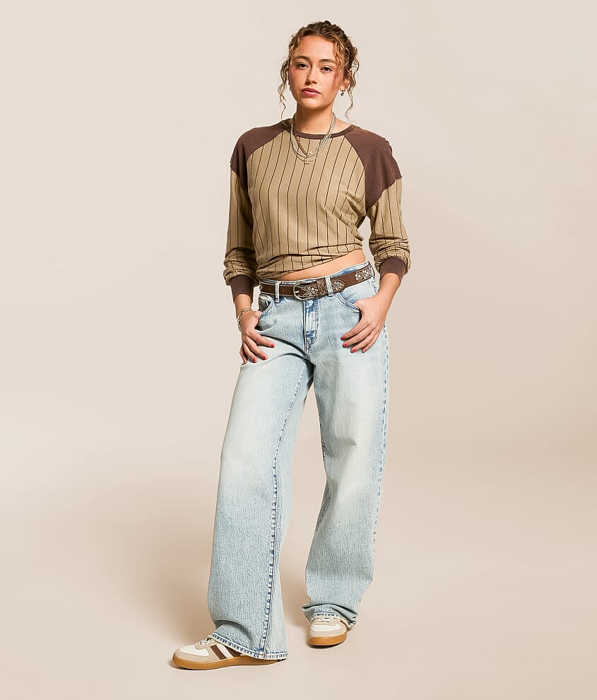 Washed Raglan Sleeve Top